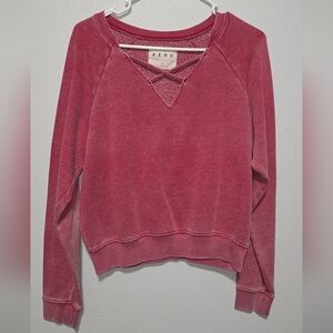 Aeropostale Red Crew Neck Sweater